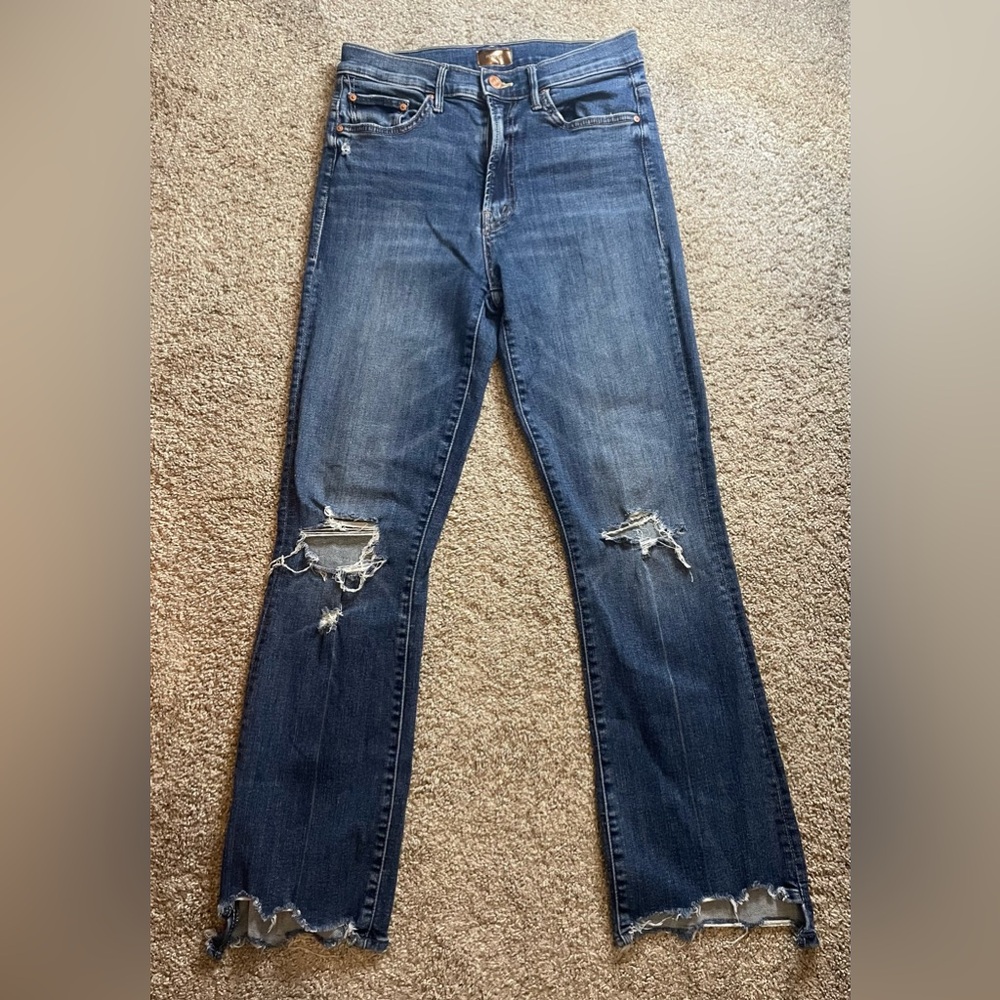 MOTHER - The Insider Crop Step Chew - color Dancing on Coals - Size 27